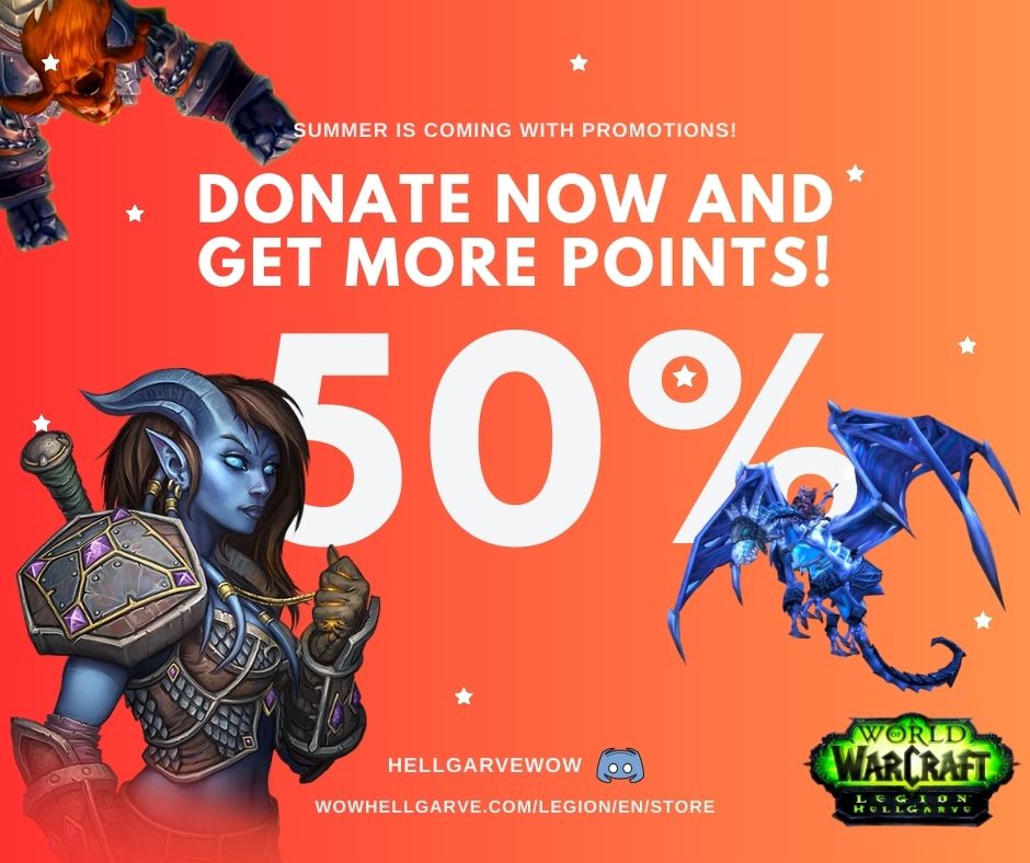 Support the server and get 50% more points!